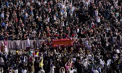 போப் ஆண்டவர் உடல் இன்று அடக்கம்