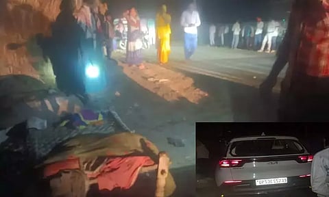 வீட்டிற்கு வெளியே அமர்ந்திருந்தவர்கள் மீது மோதிய கார்; தாய்-மகள் பலி