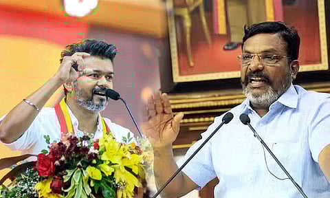 விஜய் திறந்து வைத்திருந்த கூட்டணி கதவை மூடினேன் - திருமாவளவன் பரபரப்பு பேச்சு