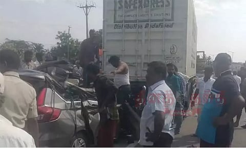 திருப்பதி: கண்டெய்னர் லாரி மீது கார் மோதி விபத்து - தமிழகத்தை சேர்ந்த 5 பேர் பலி