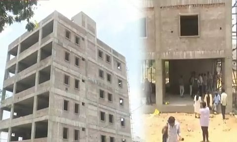 திருப்பதி : கட்டுமானத்தின்போது சாரம் சரிந்து 3 பேர் பலி