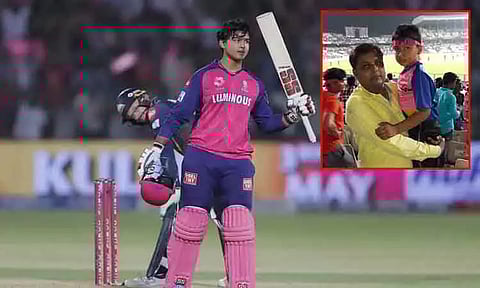 6 வயதில் இந்த ஐ.பி.எல். அணிக்கு ஆதரவு தெரிவித்த வைபவ்; வைரலான புகைப்படம்