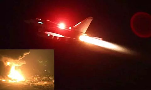 ஏமனில் இங்கிலாந்து வான்வழி தாக்குதல்