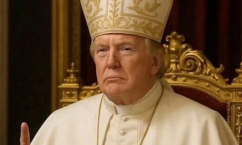 போப்பாகவே மாறிய டிரம்ப் - சர்ச்சையை கிளப்பிய ஏ.ஐ. புகைப்படம்