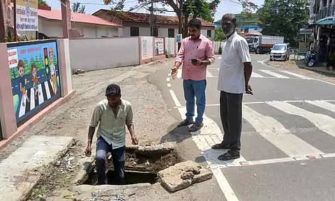கூடலூர்: குடிநீர் குழாய்களில் பழுது சரி செய்யப்பட்டது