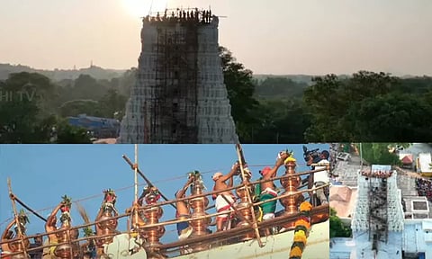 பாபநாச சுவாமி கோவில் கும்பாபிஷேகம் கோலாகலம் - குவிந்த பக்தர்கள்