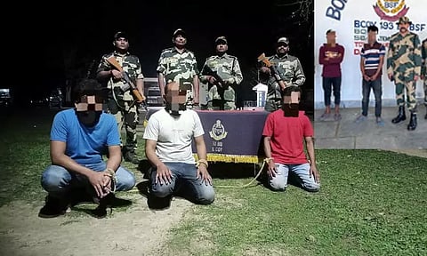 இந்தியாவுக்குள் சட்டவிரோதமாக நுழைந்த வங்காளதேசத்தினர் 5 பேர் கைது