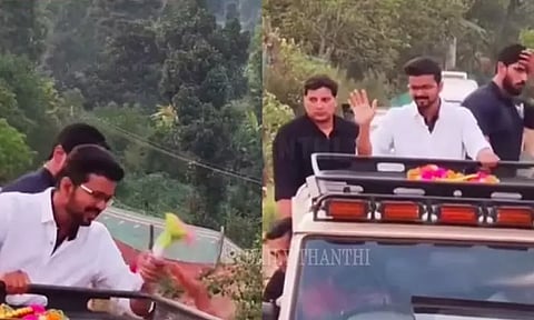 Vijay returns to Chennai after completing the 'Jananayagan' shoot