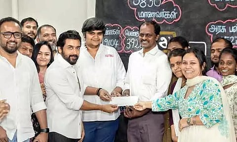 'ரெட்ரோ' படத்தின் லாபத்தை அகரம் அறக்கட்டளைக்கு கொடுத்த சூர்யா