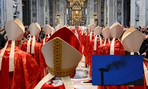 புதிய போப் தேர்வாகவில்லை.. முதல் வாக்குப்பதிவுக்குப் பிறகு வெளியேறிய கரும்புகை