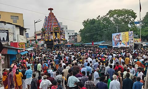 குன்றத்தூர் திருநாகேஸ்வரர் கோவிலில் தேர் திருவிழா கோலாகலம்