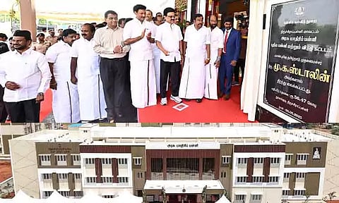 துவாக்குடியில் ரூ.57.47 கோடியில் அரசு மாதிரிப் பள்ளிக்கான புதிய கட்டடம்: முதல்-அமைச்சர் திறந்து வைத்தார்