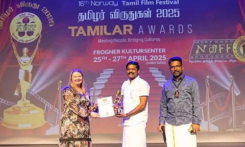 நார்வே திரைப்பட விழாவில் விருது வென்ற நடிகர் சௌந்தர ராஜா