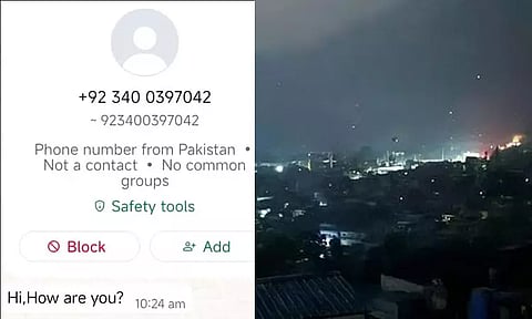 பாகிஸ்தானியரிடம் இருந்து வந்த குறுஞ்செய்தியால் பரபரப்பு