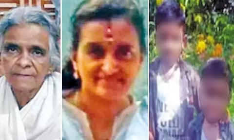 வீடு தீப்பிடித்து எரிந்ததில் ஒரே குடும்பத்தை சேர்ந்த 4 பேர் உடல் கருகி பலி