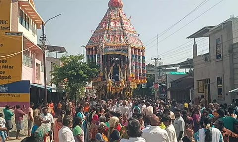 சுவாமிமலை முருகன் கோவிலில் சித்திரை பெருவிழா தேரோட்டம்