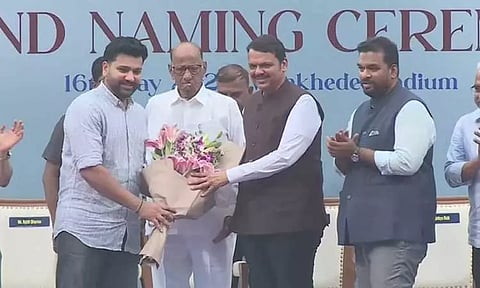 மும்பை மைதானத்தில் ரோகித் சர்மா பெயரில் ஸ்டாண்ட் திறப்பு