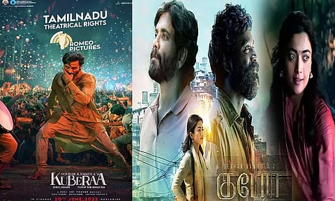 தனுஷின் "குபேரா" தமிழ்நாட்டு திரையரங்க வெளியீட்டு உரிமையை பெற்ற பிரபல நிறுவனம்