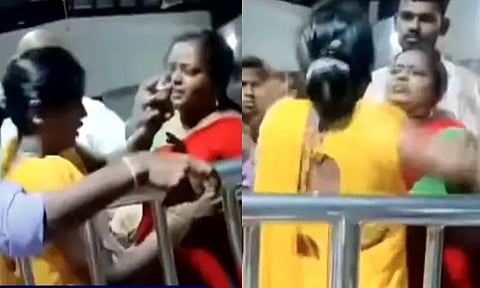 திருப்பதி கோவில் காத்திருப்பு மண்டபத்தில் பெண் பக்தர்கள் இடையே மோதல்