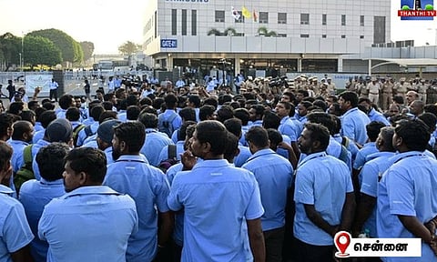 சாம்சங் தொழிலாளர்களுக்கு ஊதிய உயர்வு வழங்க பேச்சுவார்த்தையில் உடன்பாடு