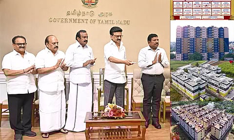 ரூ.527 கோடி செலவில் 4,978 புதிய அடுக்குமாடி குடியிருப்புகள்: மு.க.ஸ்டாலின் திறந்து வைத்தார்