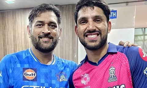 தோனிக்கு நன்றி தெரிவித்த ராஜஸ்தான் வீரர்