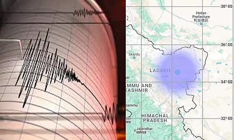 லடாக்கில் நிலநடுக்கம்: ரிக்டரில் 3.5 ஆக பதிவு