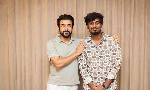 "டூரிஸ்ட் பேமிலி" பட இயக்குநரை பாராட்டிய நடிகர் சூர்யா