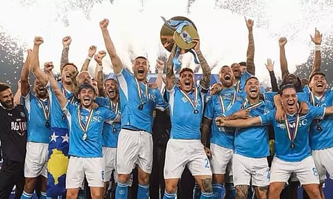 'சீரி ஏ' கால்பந்து தொடர்: நபோலி அணி சாம்பியன்