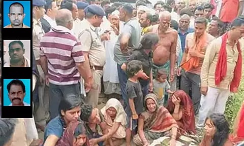 நிலத்தகராறில் ஒரே குடும்பத்தை சேர்ந்த 3 பேர் சுட்டுக்கொலை