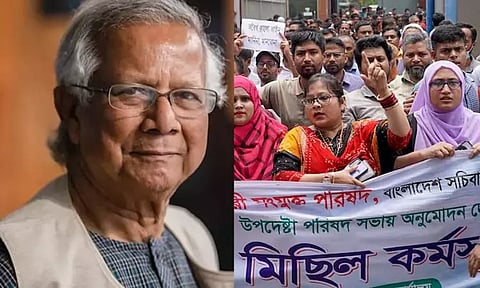 வங்காளதேசத்தில் ஆசிரியர்கள் போராட்டம்: அரசுக்கு நெருக்கடி அதிகரிப்பு