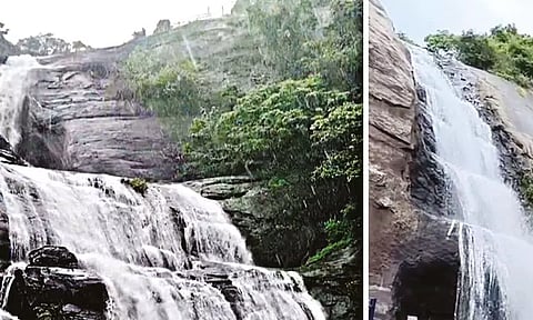 குற்றாலம் அருவிகளில் குளிக்க 6ஆவது நாளாக தடை: சுற்றுலா பயணிகள் ஏமாற்றம்