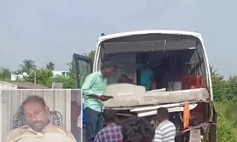 ஓடும் பேருந்தில் டிரைவருக்கு திடீர் வலிப்பு - கடலூரில் பரபரப்பு