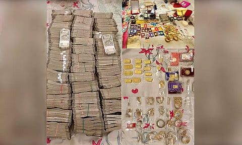 லஞ்ச வழக்கில் ஐ.ஆர்.எஸ். அதிகாரி வீட்டில் சி.பி.ஐ. சோதனை: தங்கம், வெள்ளி, ரூ.1 கோடி பணம் பறிமுதல்