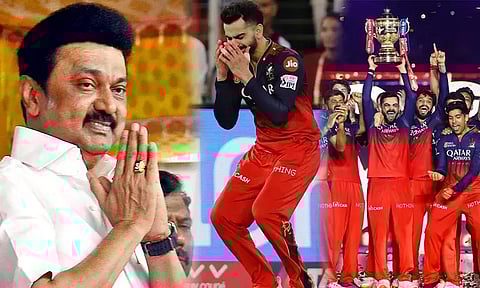 முதல்முறையாக ஐபிஎல் கோப்பை வென்ற பெங்களூரு அணிக்கு மு.க.ஸ்டாலின் வாழ்த்து