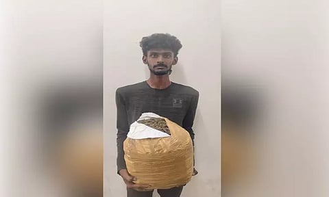 பூந்தமல்லியில் 7 கிலோ கஞ்சா கடத்திய வாலிபர் கைது