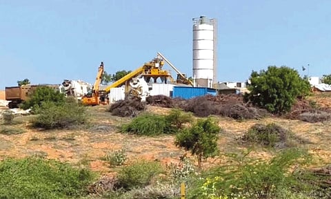 குலசேகரன்பட்டினத்தில் ராக்கெட் ஏவுதளம்: கட்டுமான பணிகள் விறுவிறுப்பு