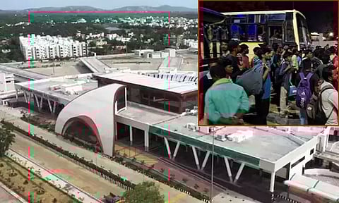 கிளாம்பாக்கத்தில் பரபரப்பு: பயணிகள் திடீர் சாலை மறியல்