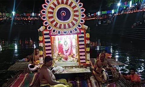 14 ஆண்டுகளுக்கு பிறகு பகவதி அம்மன் கோவில் தெப்ப திருவிழா