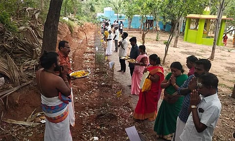 தோரணமலையில் 27 நட்சத்திர மரங்களுக்கு சிறப்பு பூஜை