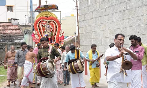 கிருஷ்ணகிரி லட்சுமி நரசிம்மர் கோவிலில் பிரம்மோற்சவ விழா