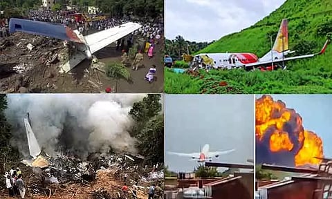 இந்தியாவில் இதுவரை நடந்த பயணிகள் விமான விபத்துகள்