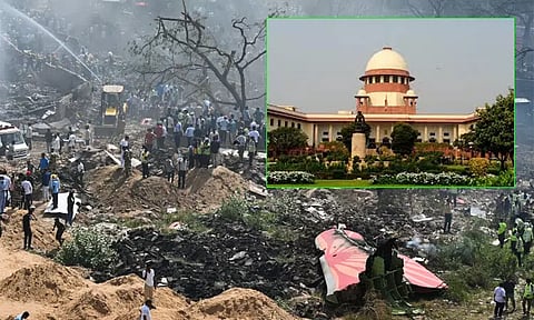 விமான விபத்து; தாமாக முன்வந்து விசாரிக்க கோரி சுப்ரீம் கோர்ட்டு தலைமை நீதிபதிக்கு கடிதம்