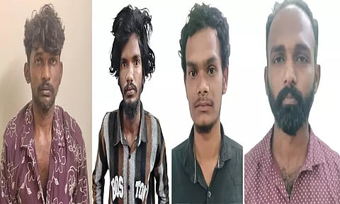 வீடுகளில் பூட்டை உடைத்து நகை கொள்ளை: 4 பேர் கைது