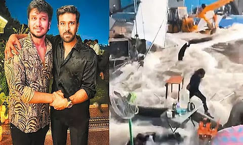 ராம்சரண் படப்பிடிப்பில் விபத்து; படக்குழுவினர் காயம்