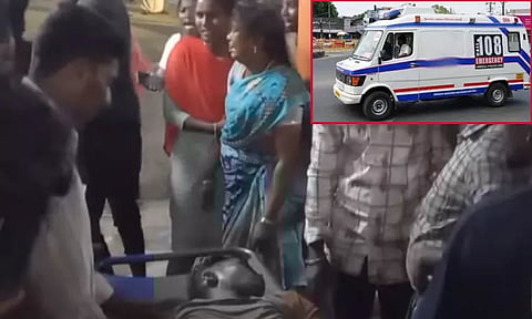 ஆம்புலன்ஸ் வர தாமதமானதால் 2 பேர் பரிதாப சாவு
