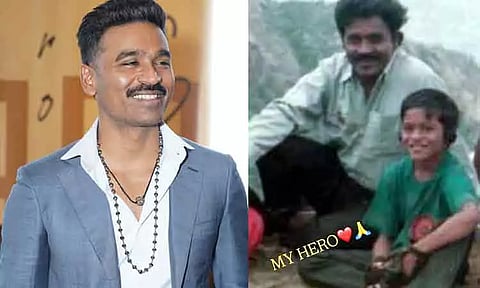 "என் அப்பா என் ஹீரோ"... நடிகர் தனுஷின் தந்தையர் தின பதிவு!