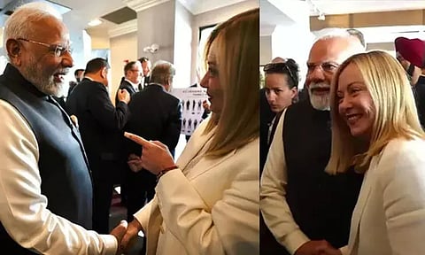 ''நீங்கள் தான் பெஸ்ட்'' பிரதமர் மோடிக்கு இத்தாலி பிரதமர் ஜார்ஜியா மெலோனி புகழாரம்