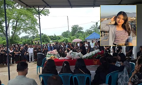 மணிப்பூர்: உயிரிழந்த 'ஏர் இந்தியா' விமான பணிப்பெண் உடலுக்கு ஆயிரக்கணக்கானோர் அஞ்சலி