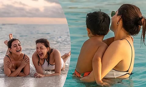 Kajal Aggarwal celebrates birthday in Maldives with family
